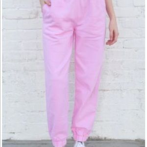 Brandy Melville Sweatpants bubblegum pink